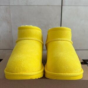 UGG Yellow Kids classic ultra mini